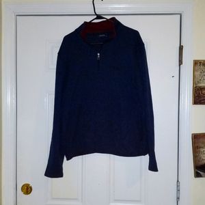 Nautica Mens Large Blue and Red Sweater